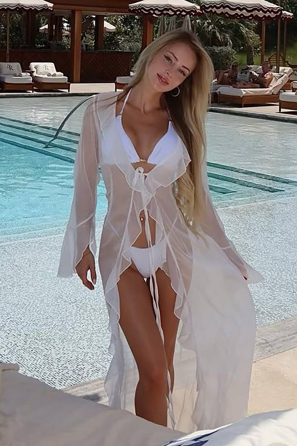 BMD Diana Plaj Elbisesi - Beyaz