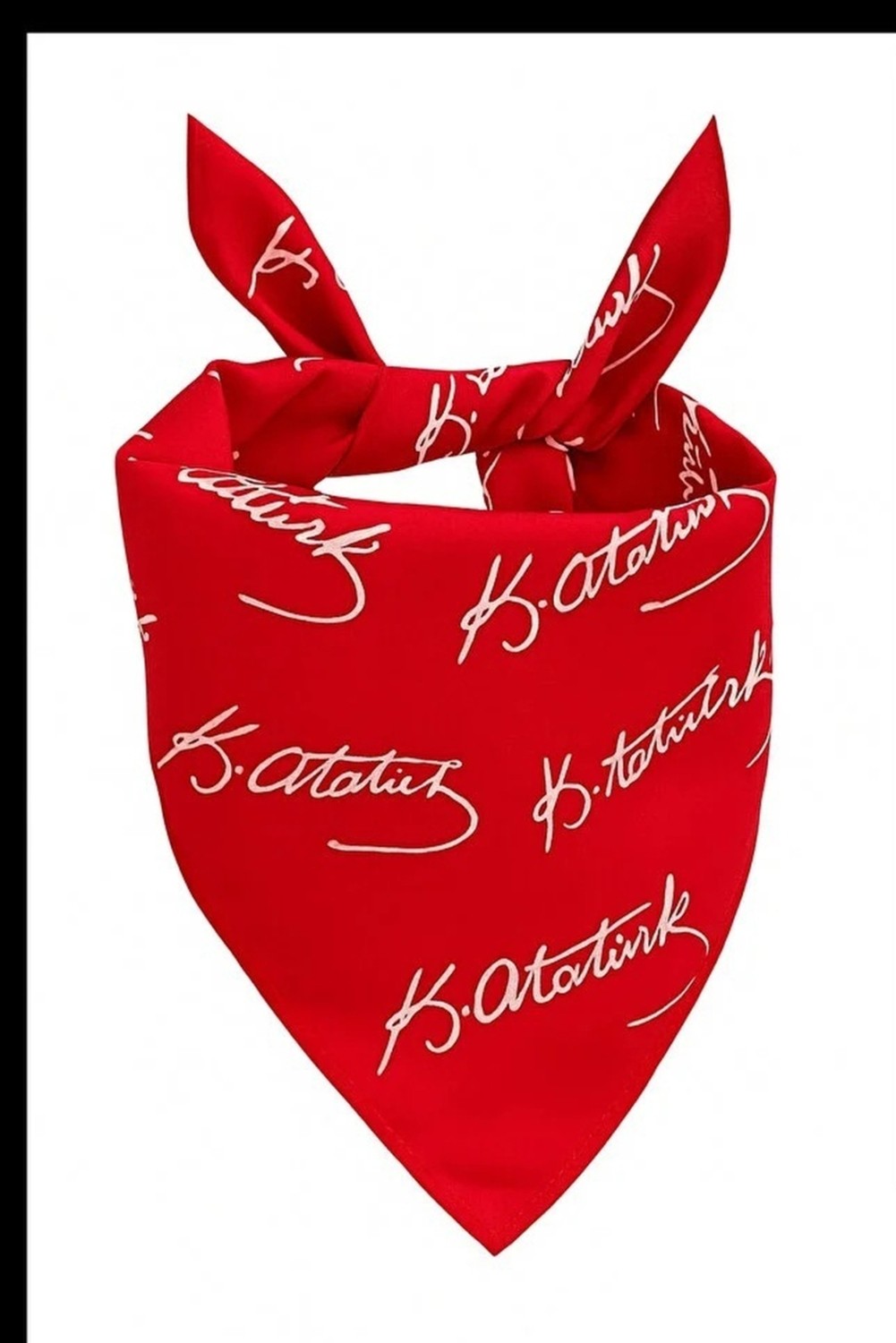 Herşey Nota Atatürk İmzası Bandana 23 Nisan, 29 Ekim, 30 Ağustos, 19 Mayıs Fular Tören