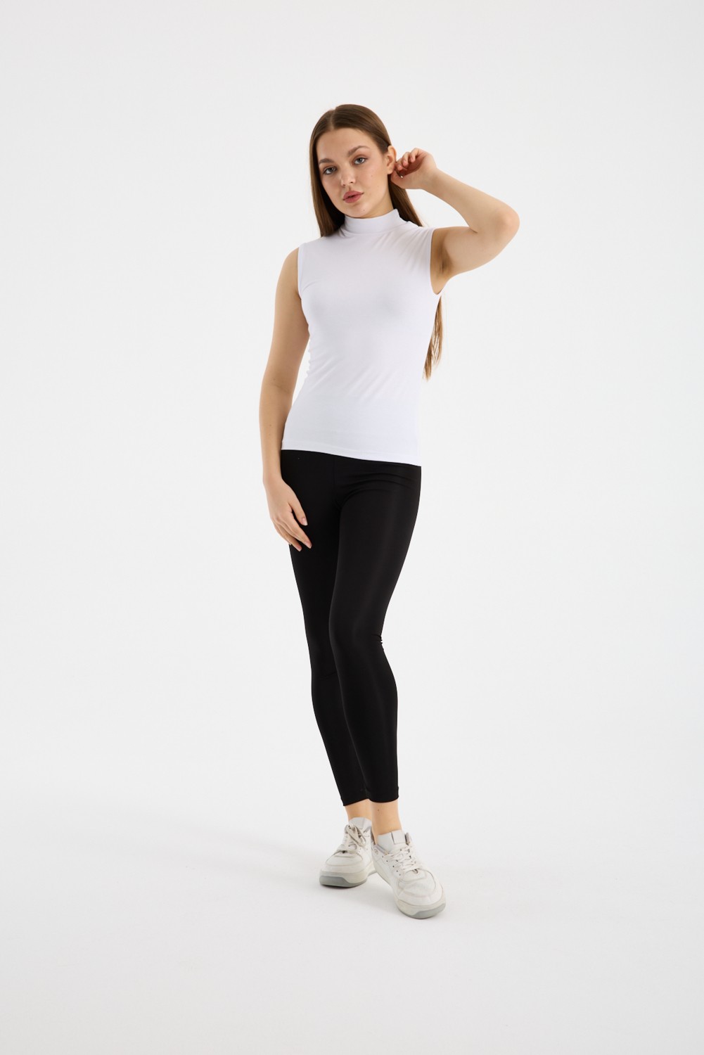 Klc Fashion Kadın Siyah Beyaz Kahve 3'lü Kısa Kol Body görsel 2