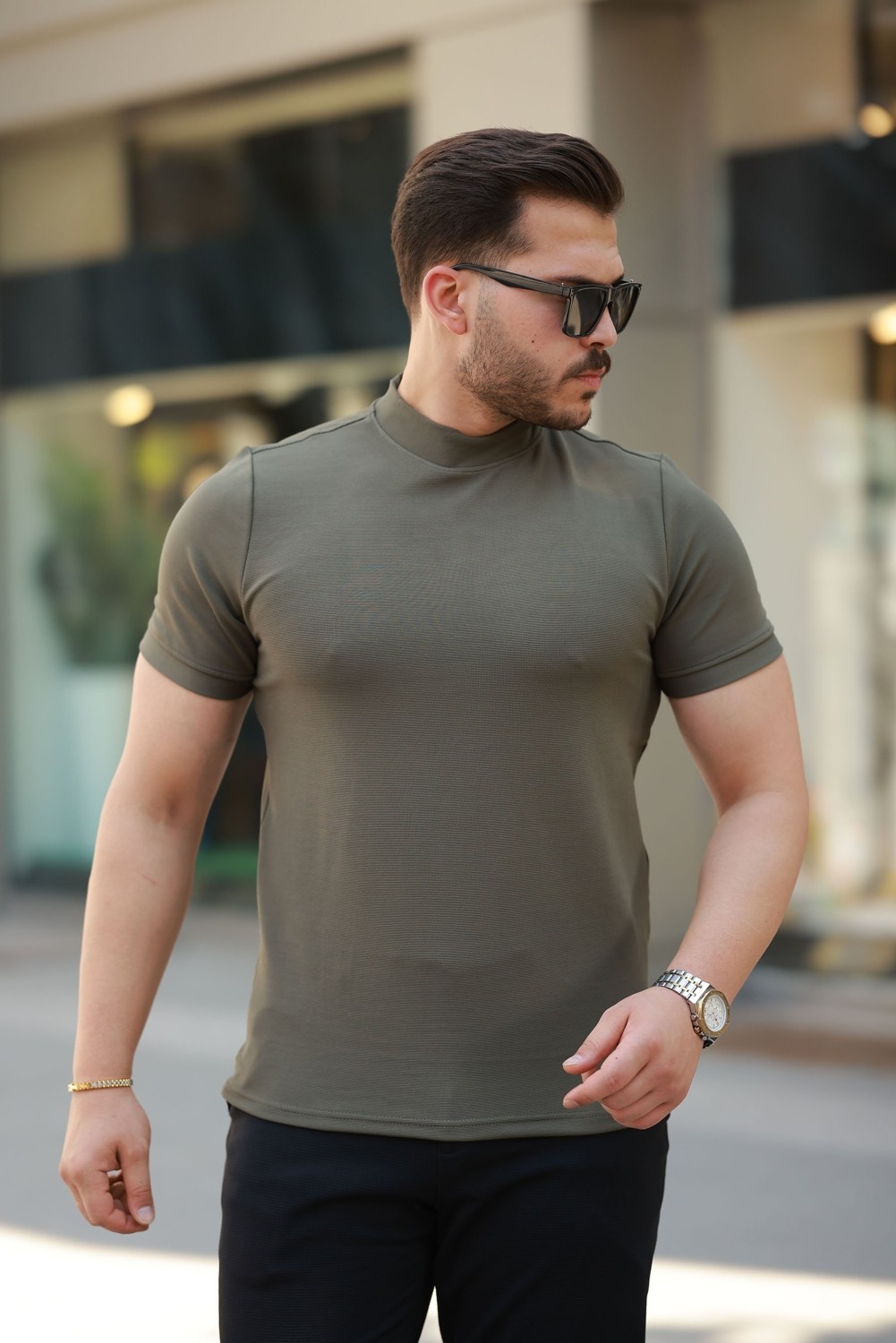 Marsilyan Erkek Yarım Balıkçı Yaka Kısa Kollu T-Shirt görsel 5
