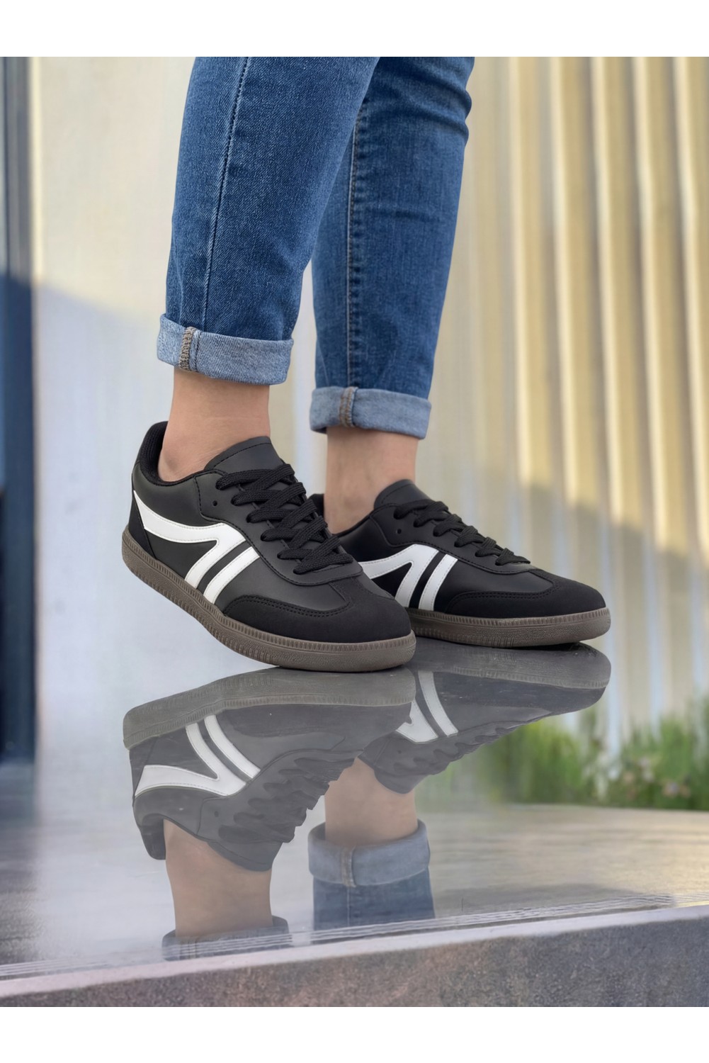 E Sport BEJ ORTOPEDİK GÜNLÜK KADIN SNEAKER ORTOPEDİK AYAKKABI-254 görsel 4