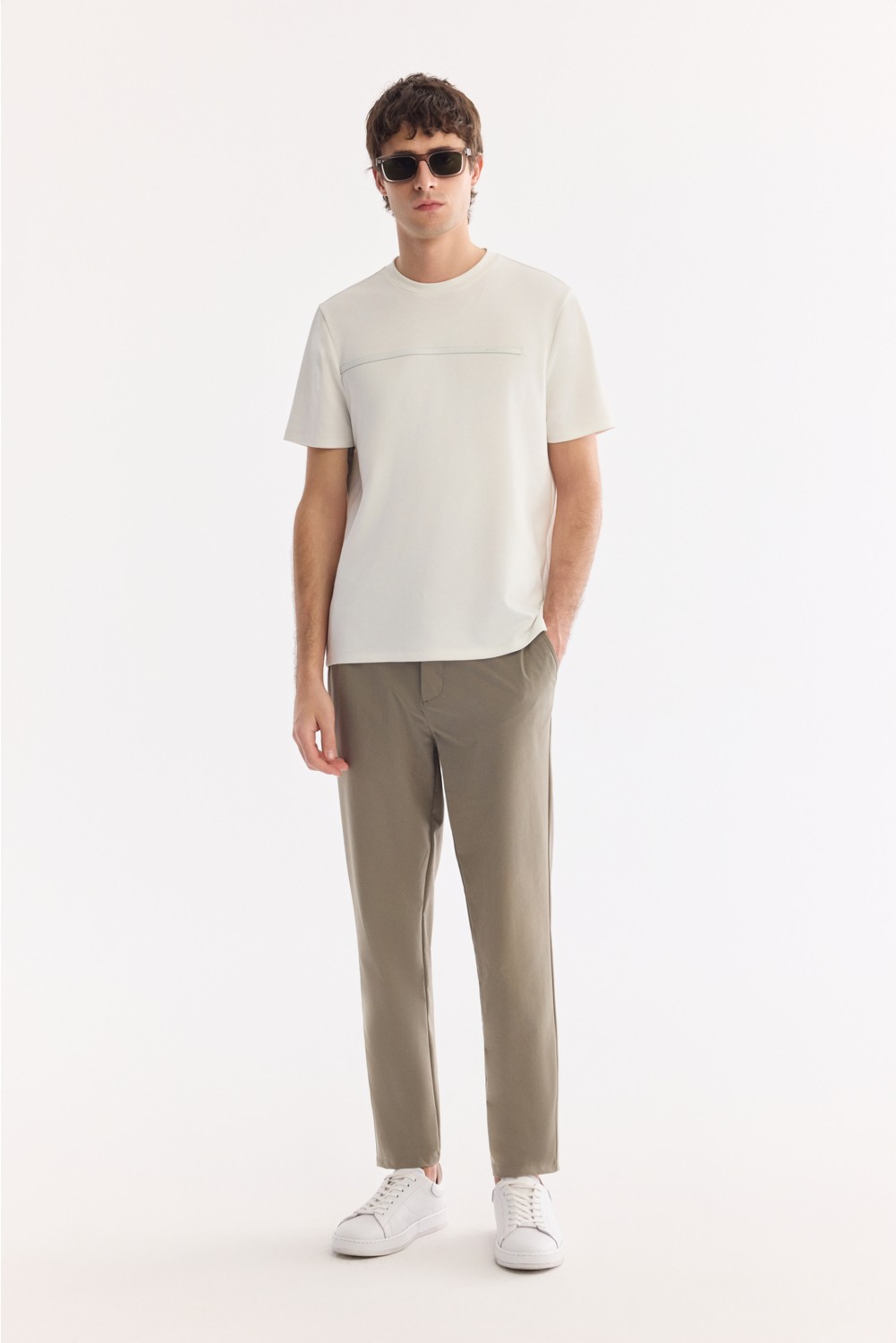 AVVA Erkek Siyah Bisiklet Yaka Bi-Stretch Regular Fit T-Shirt A61Y1147 görsel 5