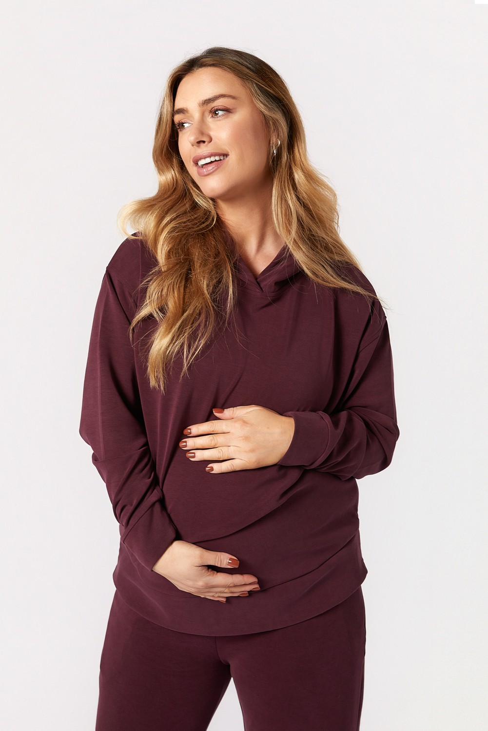 Style The Bump Willow Hamile Eşofman Takımı Bordo görsel 7