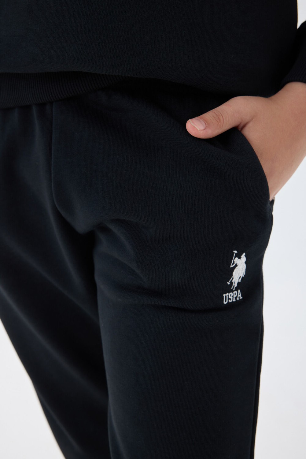 U.S. Polo Assn. U.S. Polo Assn Erkek Çocuk Antrasit Eşofman Takımı US1583-C-V3 görsel 4