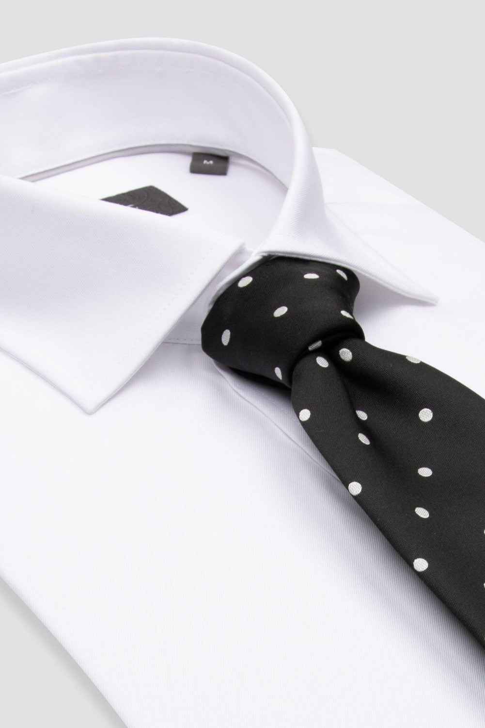 Abbate Donatello Non Iron Twill Pamuklu Slim Fit Beyaz Klasik Yaka Erkek Düz Gömlek görsel 7