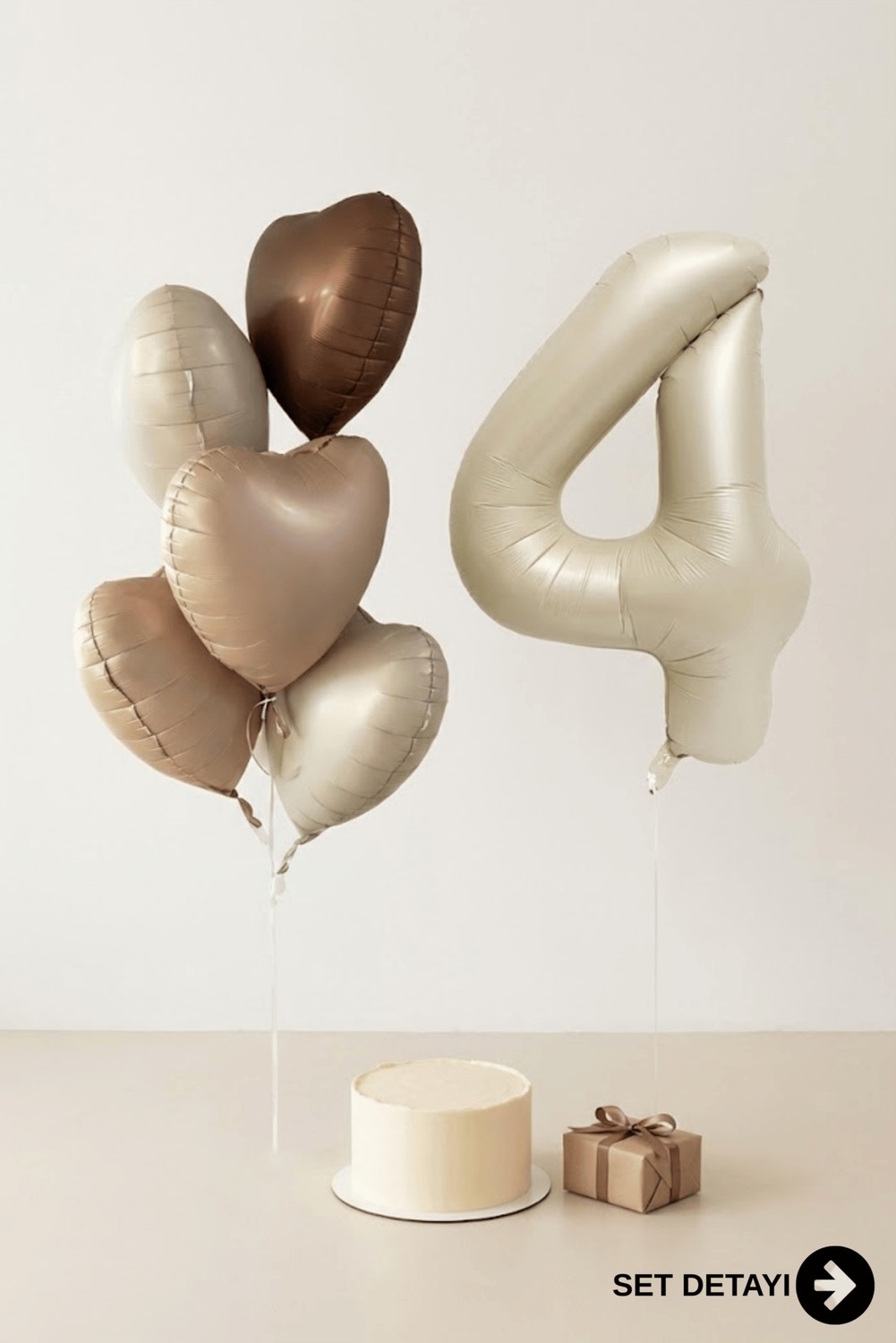 Feyza Design Yıllık Doğum Günü Balon Seti, Renkli, 6'lı