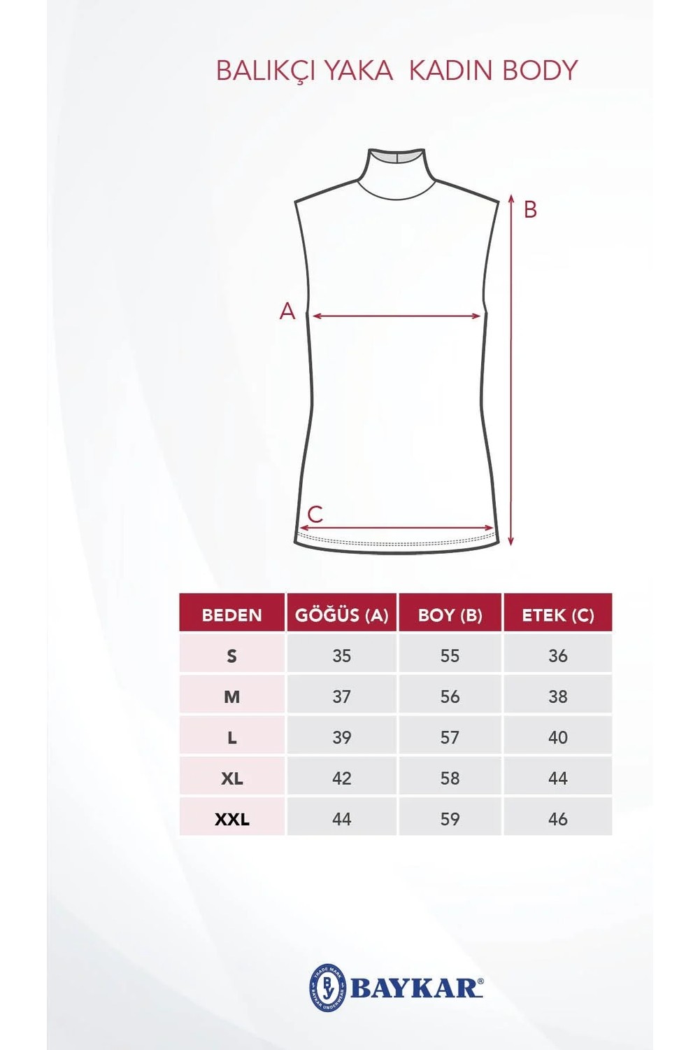 Baykar Kadın Pamuklu Balıkçı Yaka BODY 6320 Renkli 5li Paket görsel 6