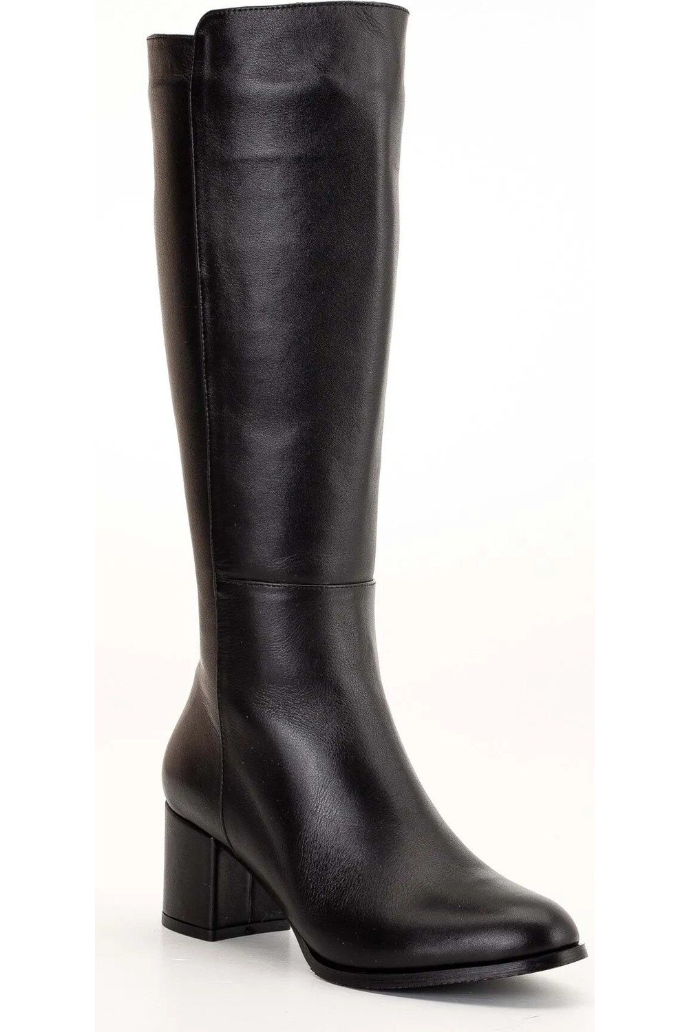 Analin Shoes Kadın Deri Şık Topuklu Çizme - Kahve görsel 6
