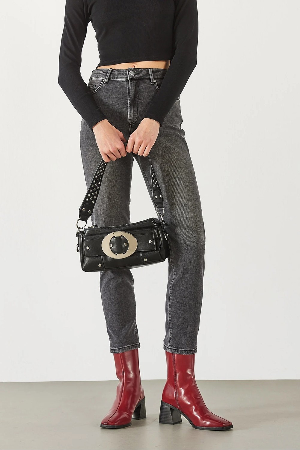 Jessica Vintage Black Mom Jean Pantolon - Vıntage Black görsel 8