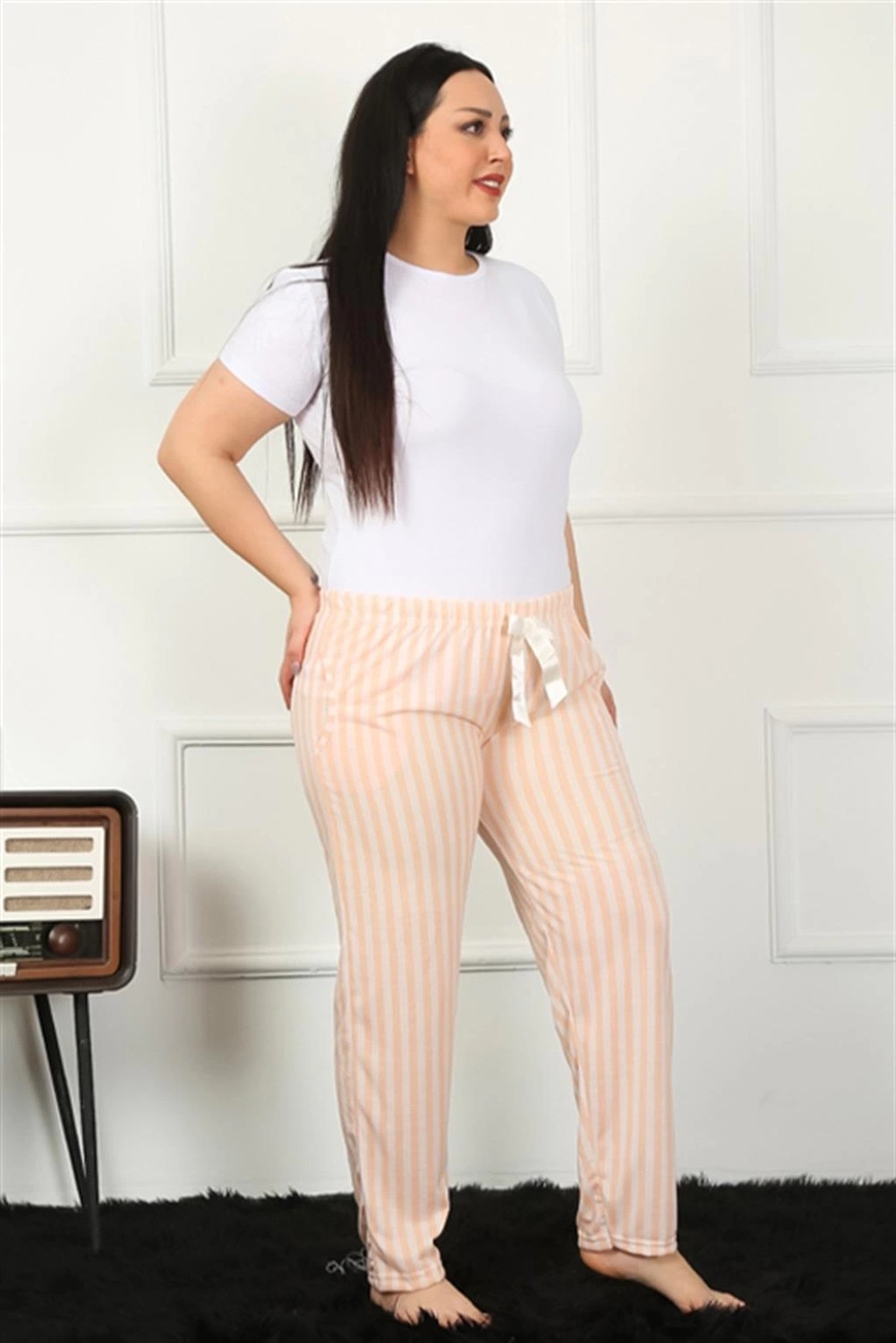 mery Kadın Pamuklu Büyük Beden Alt Pijama Mery görsel 2