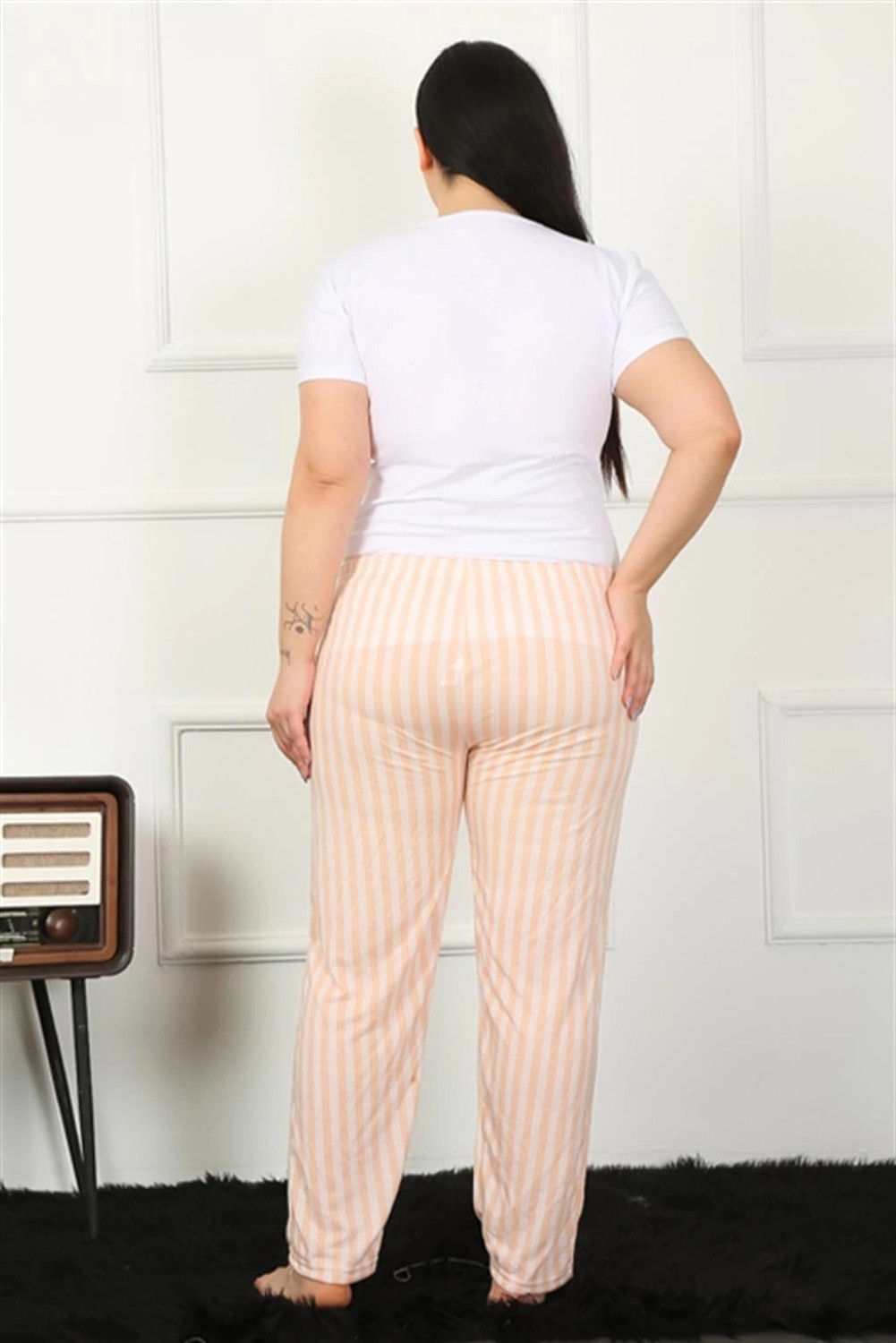 mery Kadın Pamuklu Büyük Beden Alt Pijama Mery görsel 4