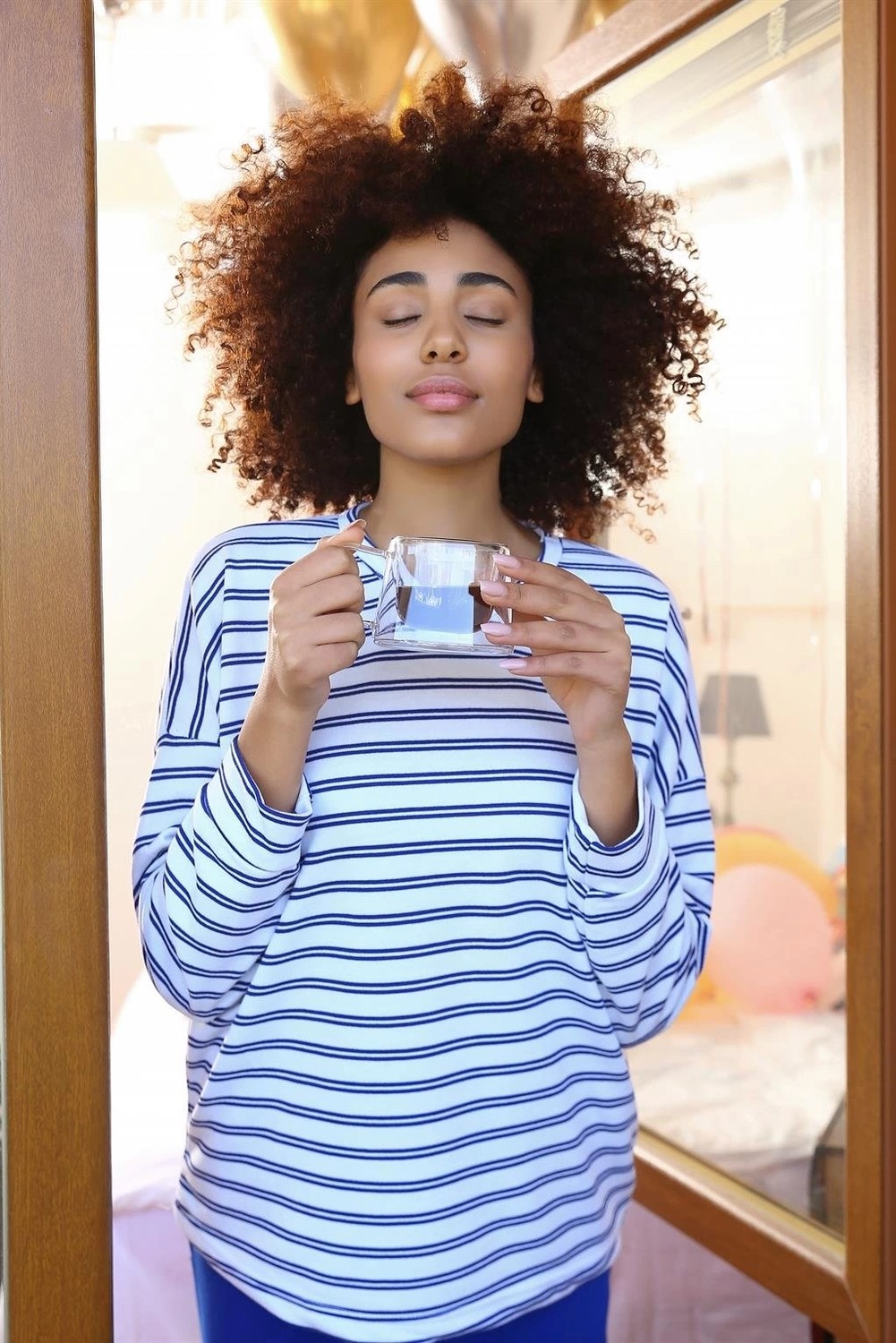 mery Kadın Uzun Kol 3 Iplik Penye Pijama Takım Beyaz Mery görsel 2