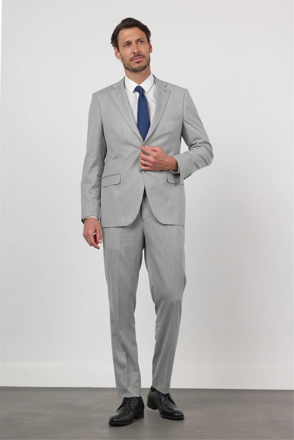 İmza Bej Mono Yaka 6 Drop Comfort Fit Tam Astar Esnek Takım Elbise 1001260167