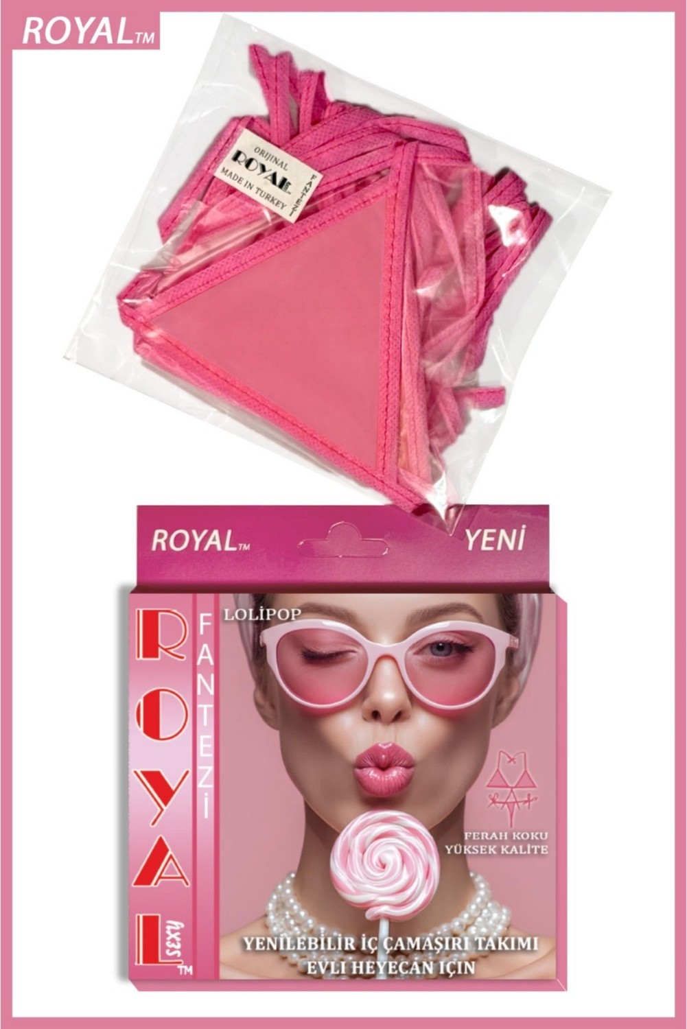 Tak Store Lolipop Aromalı Yenilebilir Alt Üst Takım Iç Çamaşır