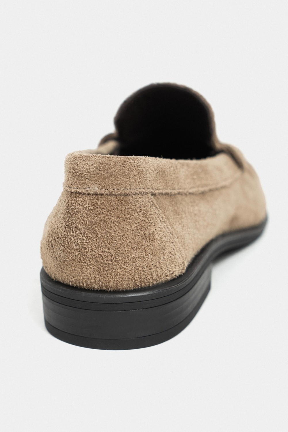 Nişantaşı Shoes Naty Rome Bej Süet Hakiki Deri Kadın Loafer Ayakkabı görsel 4