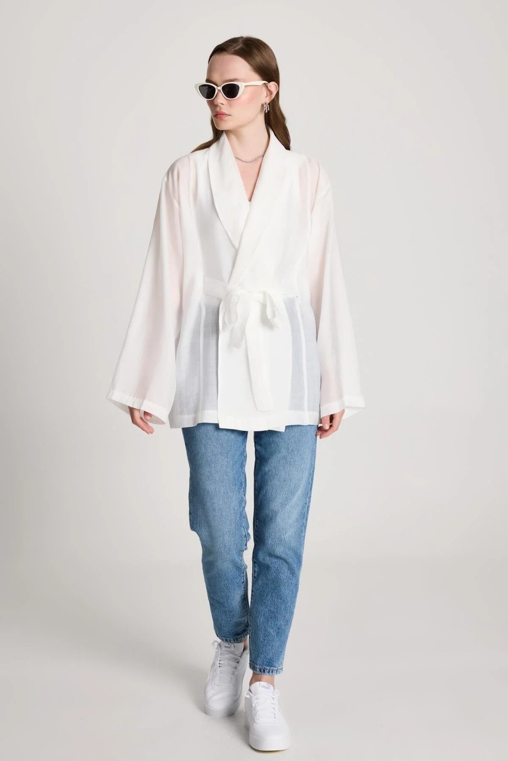 Minaaise Lara Kimono Ekru 29192 görsel 8