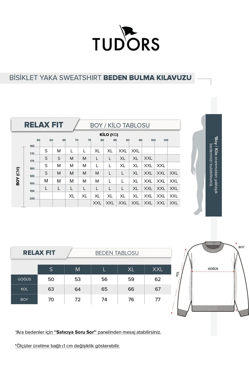 Tudors Unisex Relax Fit Rahat Kesim %100 Pamuk 3 İplik Basic Siyah Bisiklet Yaka Sweatshirt görsel 6
