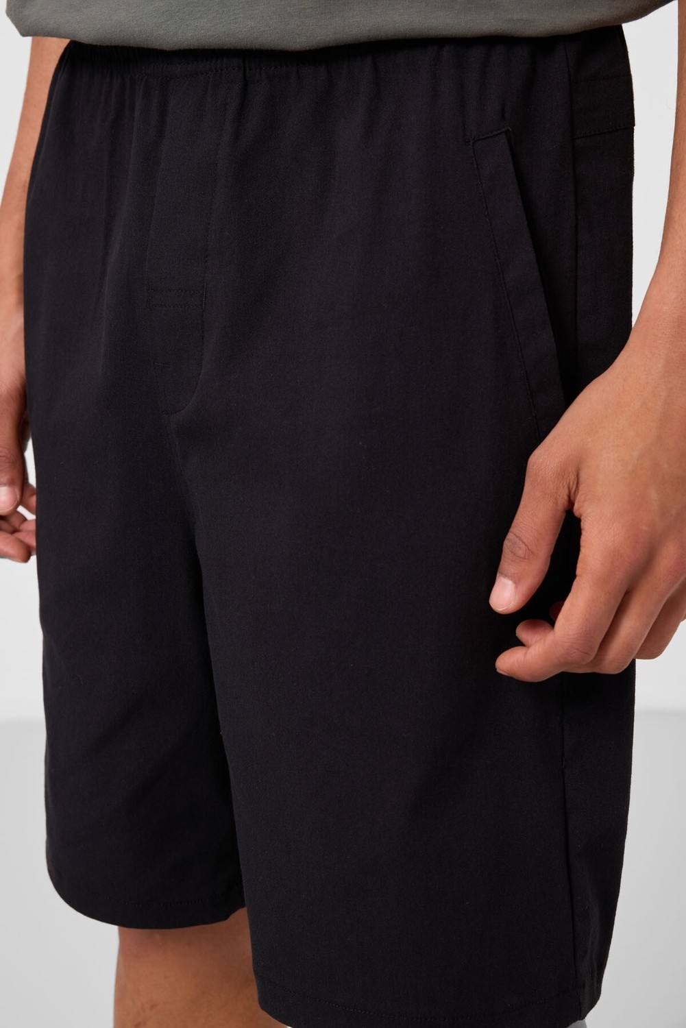 Tommy Life Lacivert Standart Fit Dokuma Hafif Esnek Chino Erkek Şort - 81292 görsel 5
