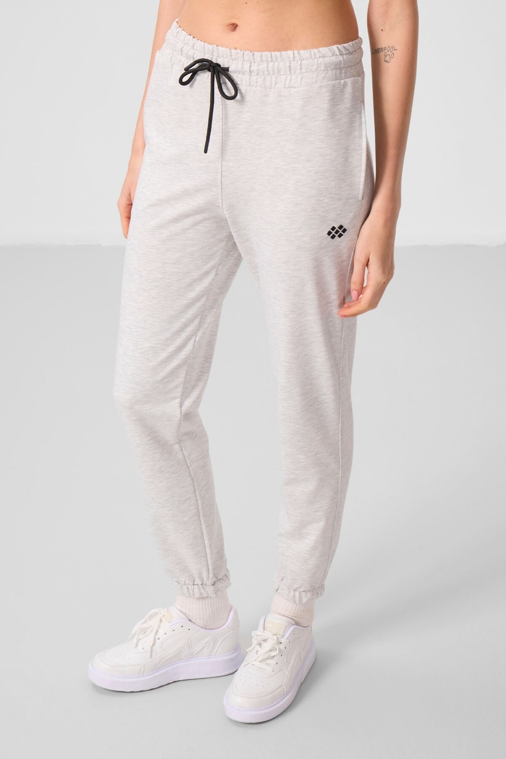 Tommy Life Siyah Dik Yaka Fermuarlı Rahat Form Kadın Eşofman Tunik Takım - 95345 görsel 2