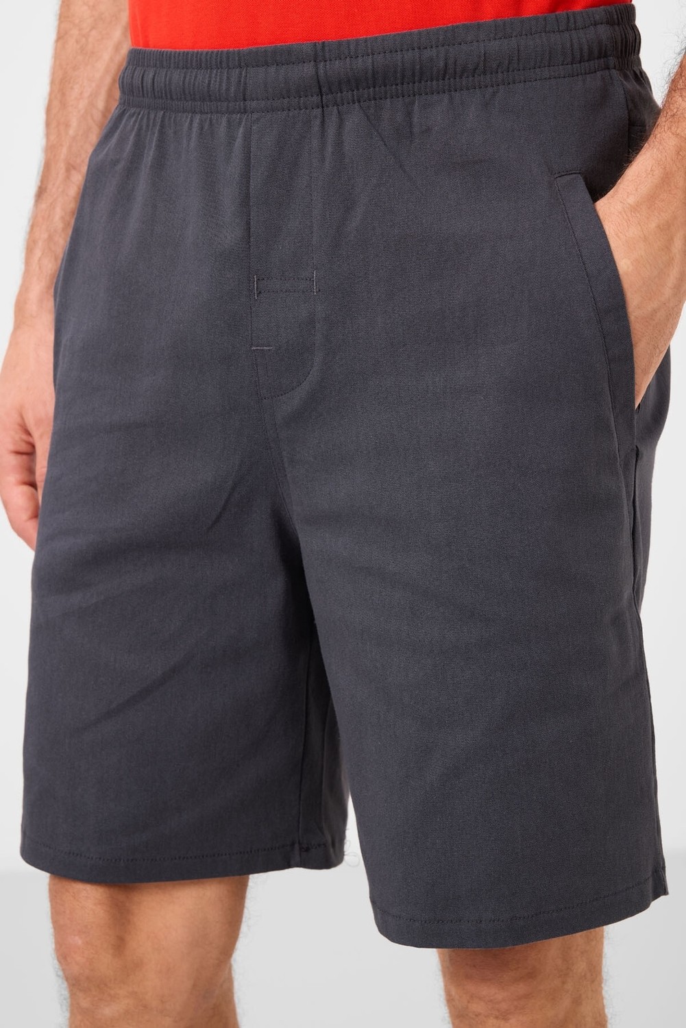 Tommy Life Lacivert Standart Fit Dokuma Hafif Esnek Chino Erkek Şort - 81292 görsel 8