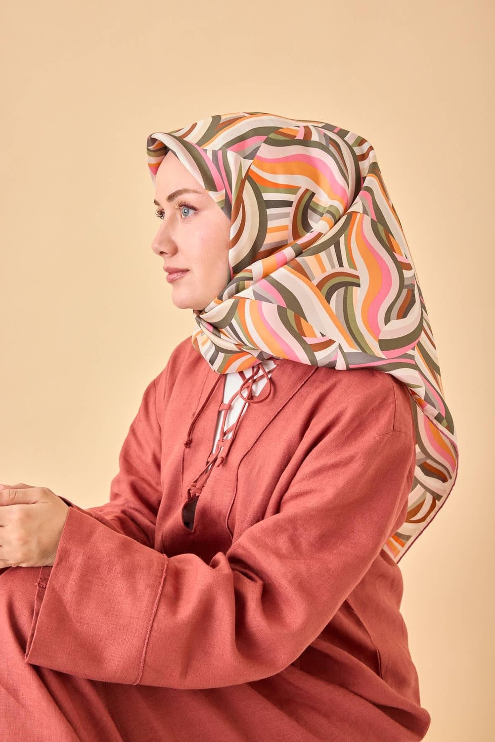 Silk Home Twill Ipek Eşarp 11471-37 görsel 4