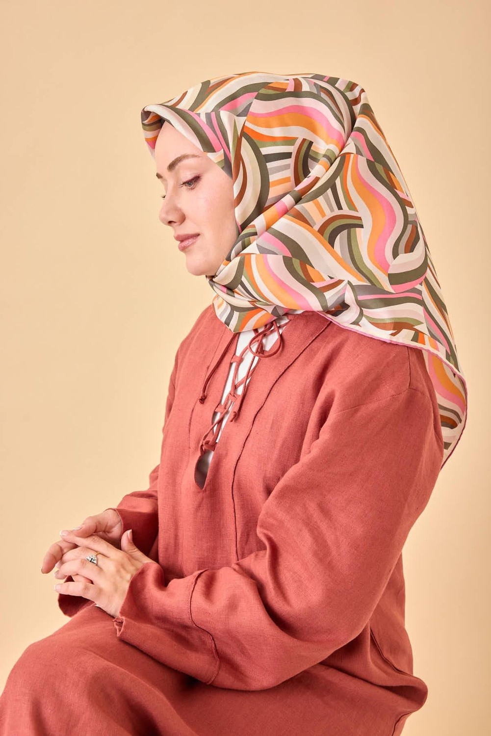 Silk Home Twill Ipek Eşarp 11471-37 görsel 5