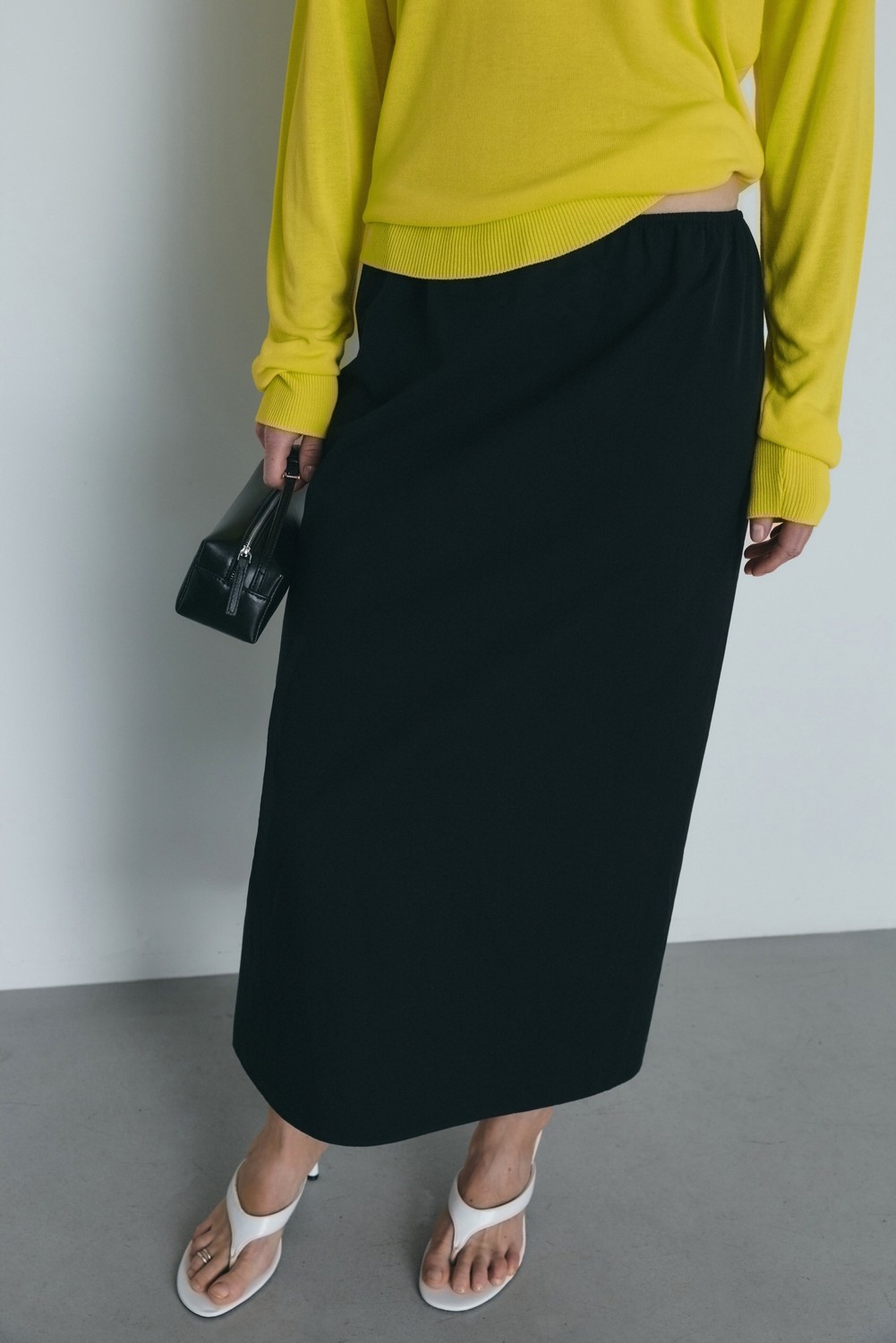 Suud Collection Taş Nora Yıkamalı Gabardin Etek görsel 2