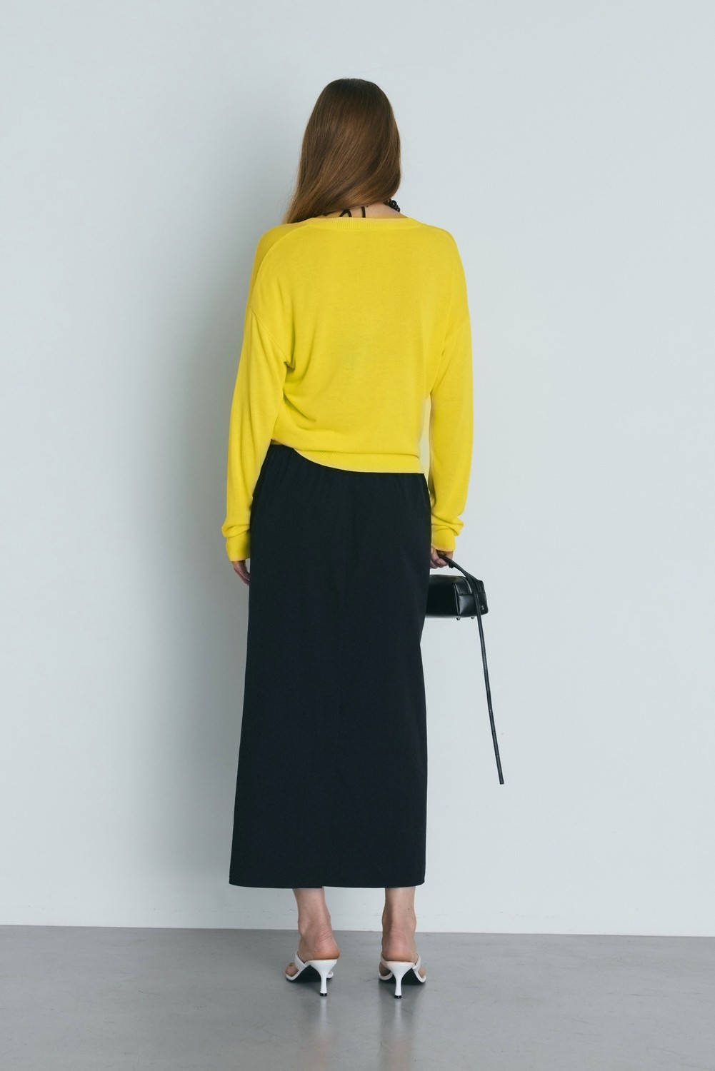 Suud Collection Taş Nora Yıkamalı Gabardin Etek görsel 4