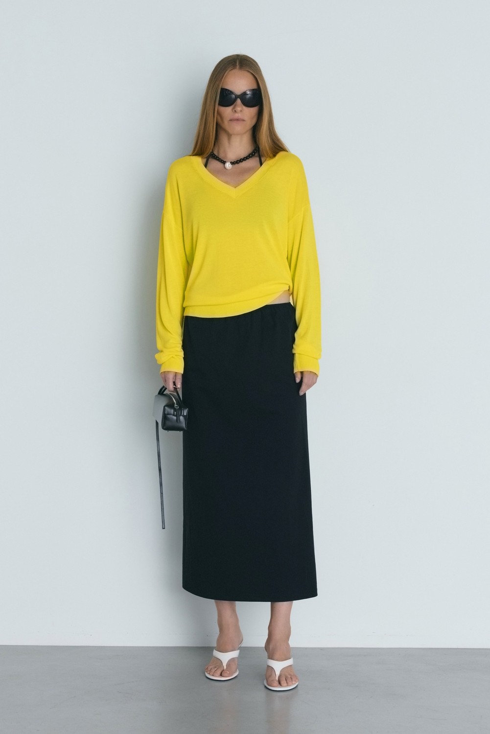 Suud Collection Taş Nora Yıkamalı Gabardin Etek görsel 7