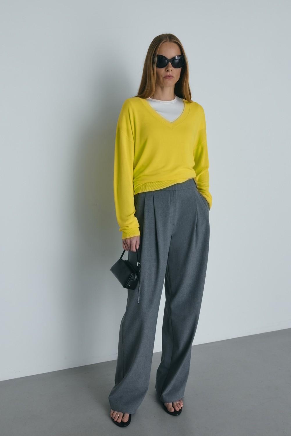Suud Collection Füme Lina Pileli Pantolon görsel 7