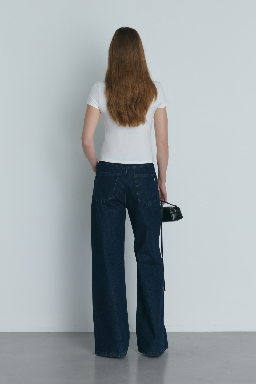 Suud Collection Mavi 88 Wide Leg Jean Kadın Geniş Kesim Pamuklu Denim Düz Desenli 40 Beden görsel 7