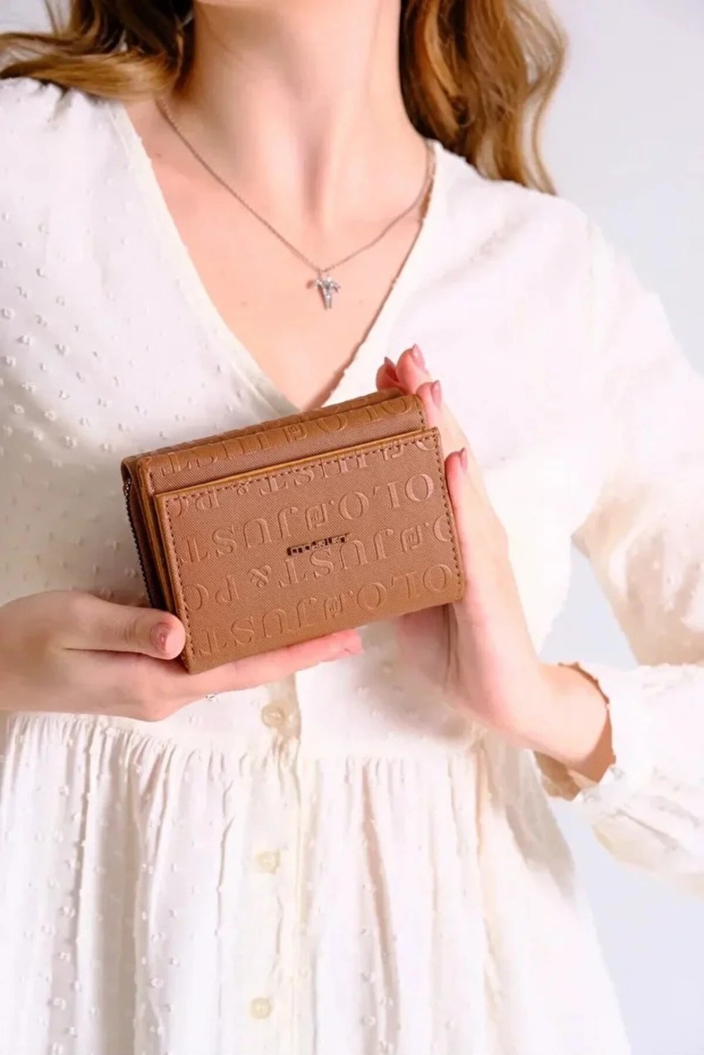 Just Polo Kadın Bol Kartlık ve Kağıt Para Bölmeli Bölmeli Fermuarlı & Kapaklı Cüzdan Shopper görsel 2