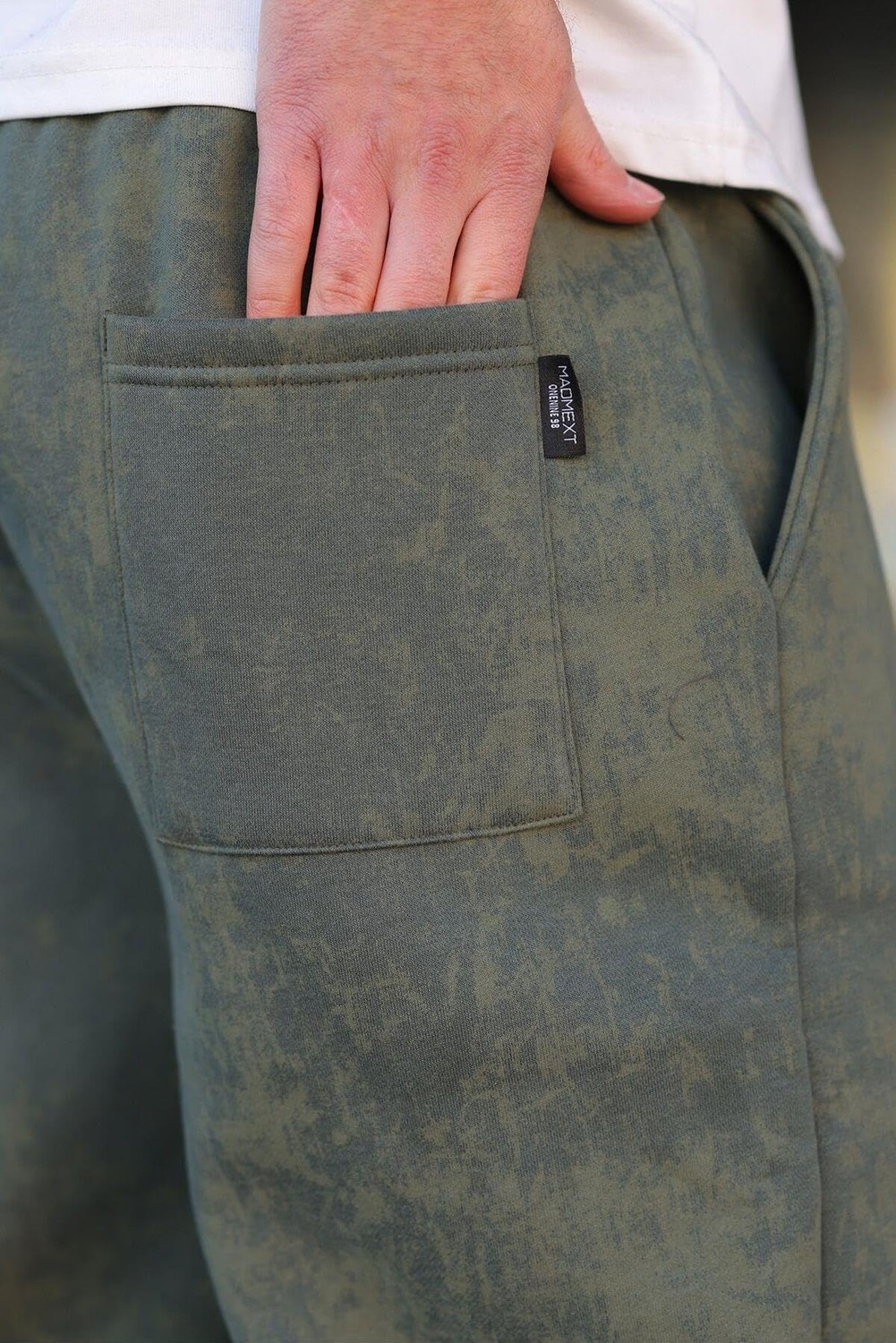 Die Grup Madmext Haki Batik Desenli Jogger Eşofman Altı E6582,HAKI 2xl görsel 4