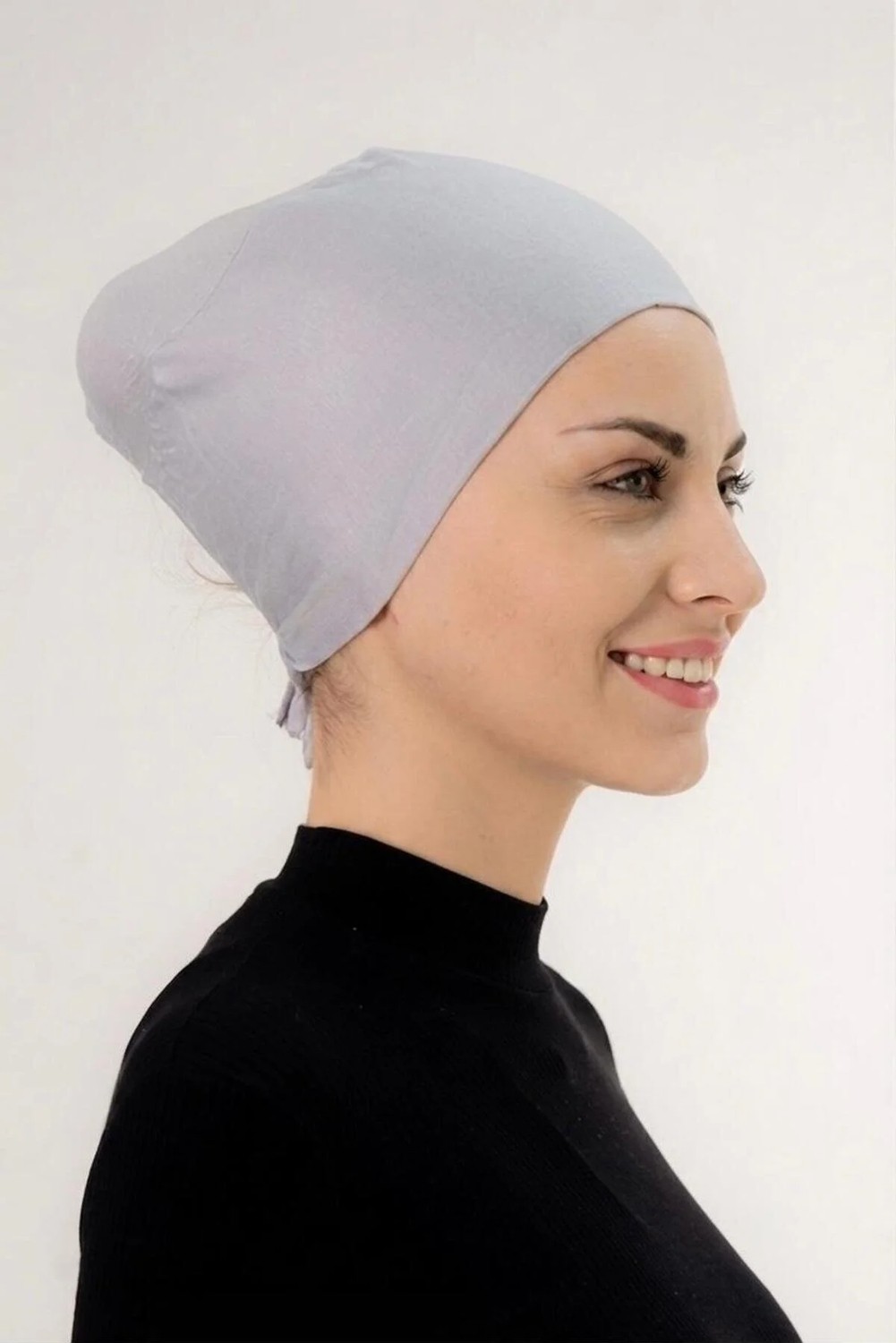 Flora Tekstil Önü Dikişsiz Tesettür Bağlamalı Bone