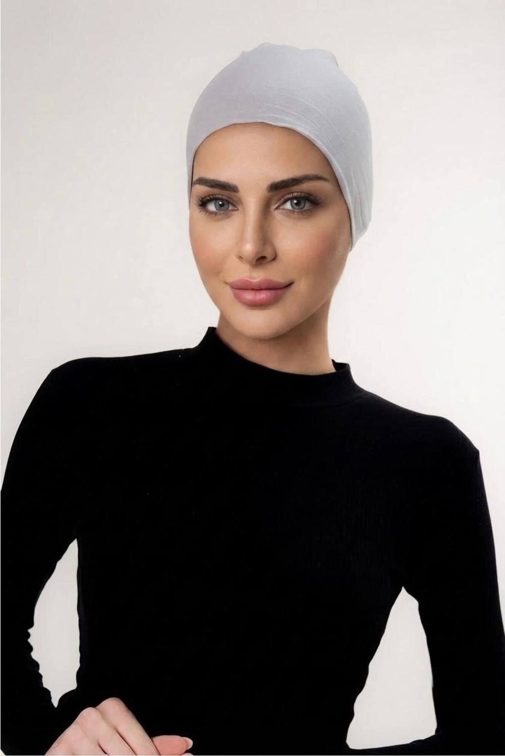 Flora Tekstil Önü Dikişsiz Tesettür Bağlamalı Bone görsel 2
