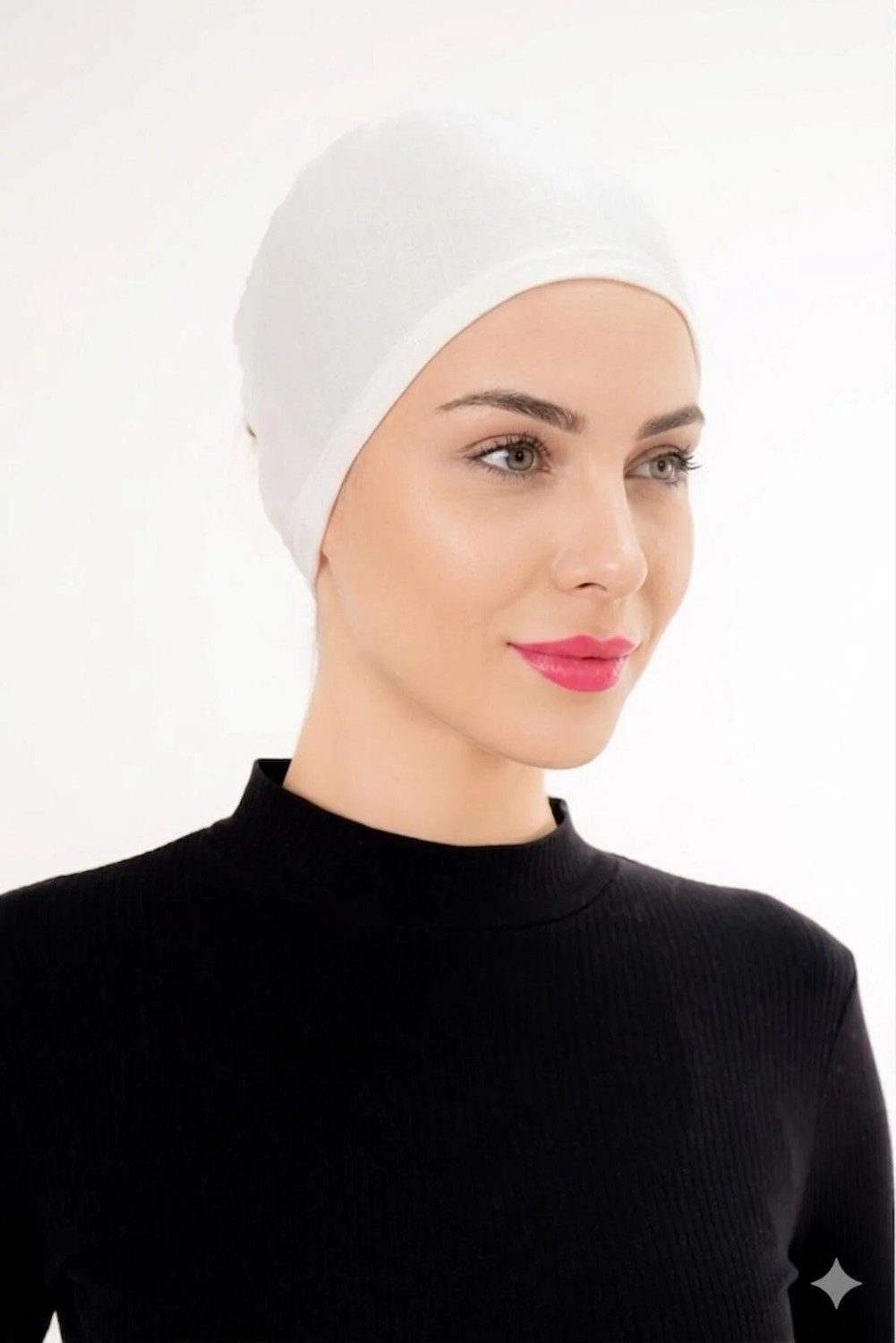 Flora Tekstil Bağlamalı Bone - Önü Dikişli - Siyah