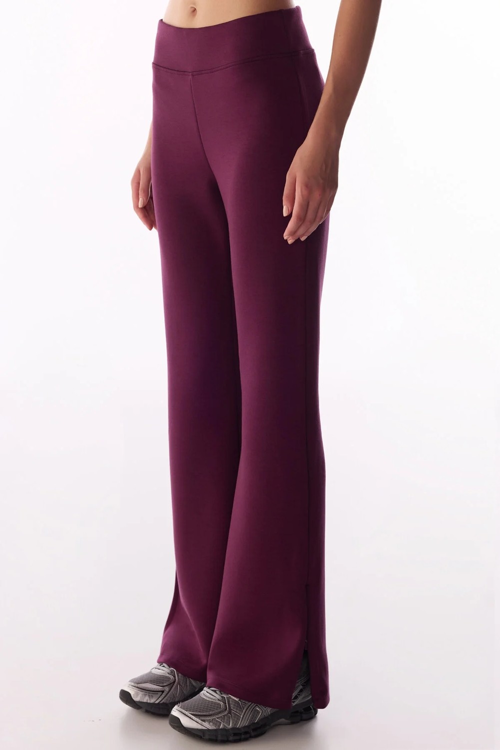 Penti Bordo İpeksi Dokunuş Silky Touch Paça Detaylı İspanyol Paça (Flare) Pantolon