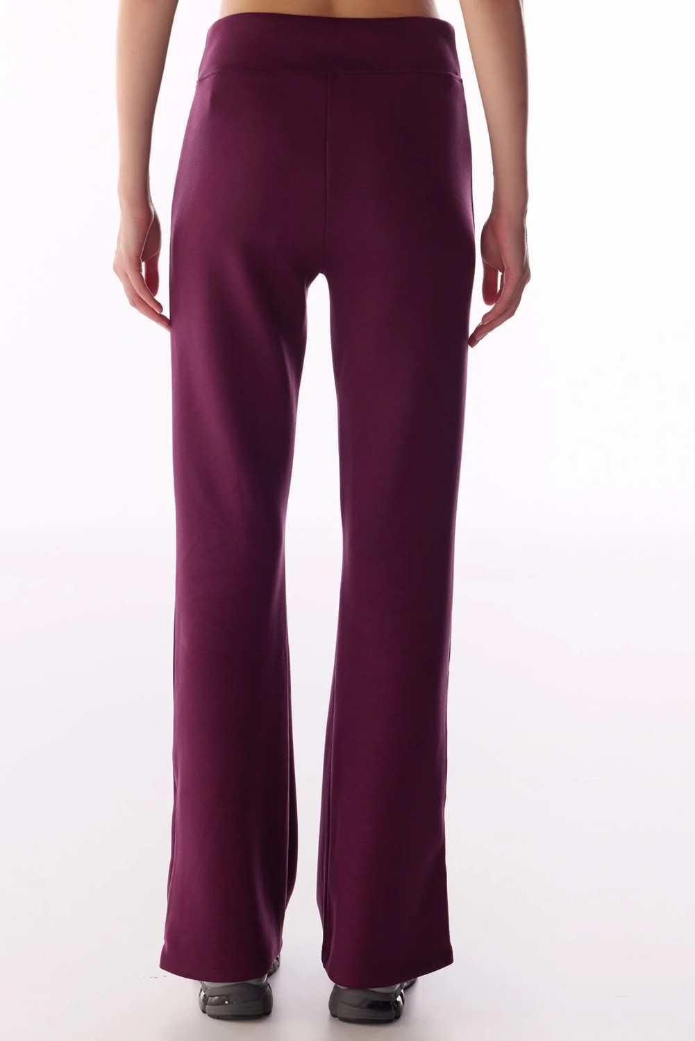 Penti Bordo İpeksi Dokunuş Silky Touch Paça Detaylı İspanyol Paça (Flare) Pantolon görsel 2