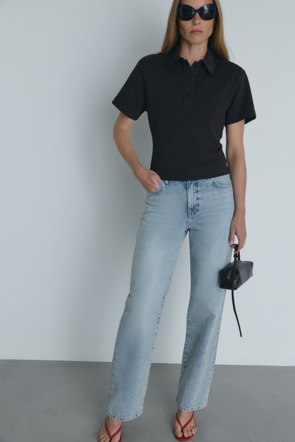Suud Collection Kırmızı Jane Polo Yaka Tişört
