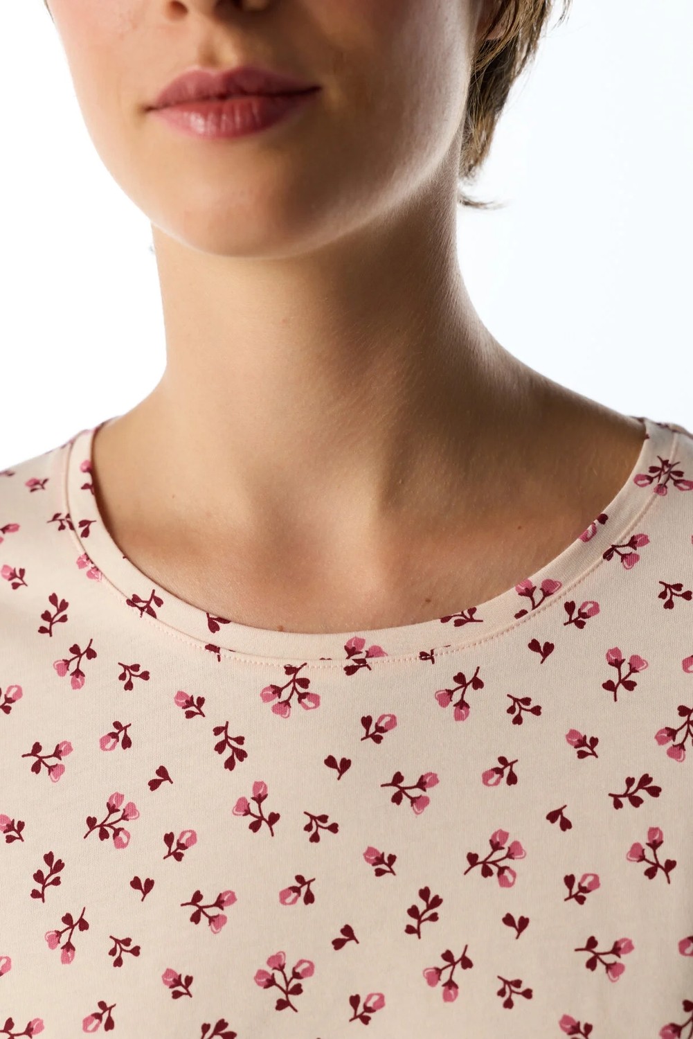 Penti Açık Pembe Petal Çiçekli Uzun Kollu Pantolon Pijama Takımı görsel 4