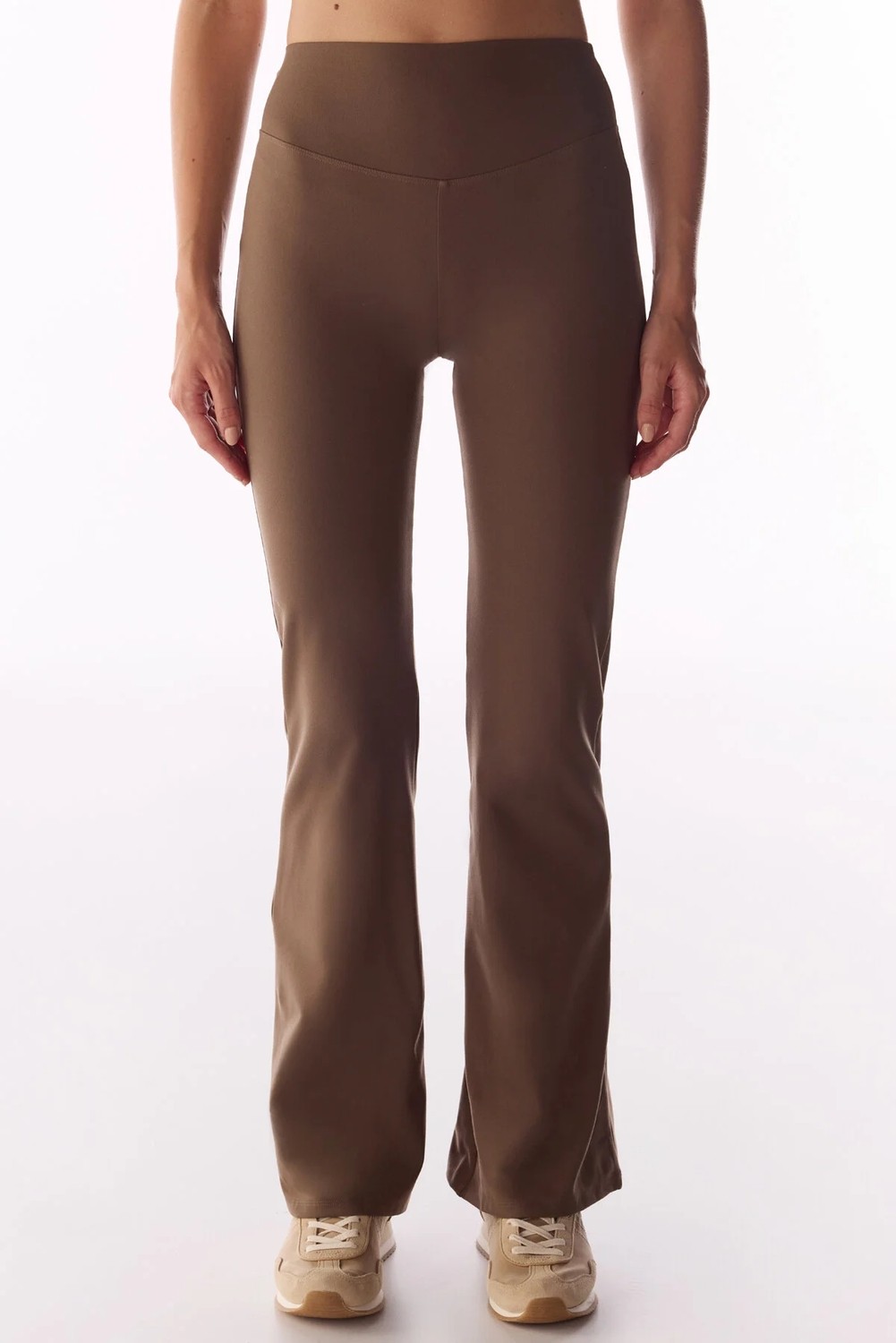 Penti Kahverengi İspanyol Paça (Flare) Soft Feel Tayt görsel 2