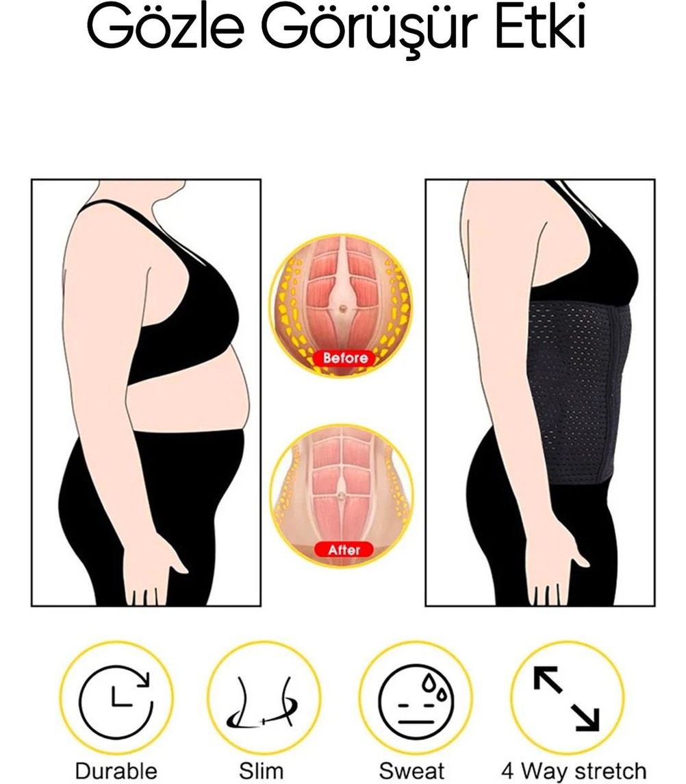 TECHNO 8Q Balenli Konforlu Toparlayıcı Destekleyici Doğum Sonrası Pregnant Hava Alabilen Lohusa Bel Korse görsel 4