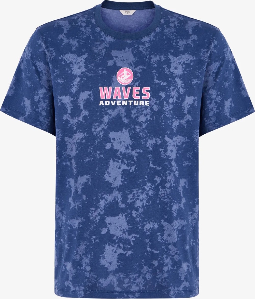 Penti Erkek Wave Rider Kısa Kollu Şort Pijama Takımı görsel 2
