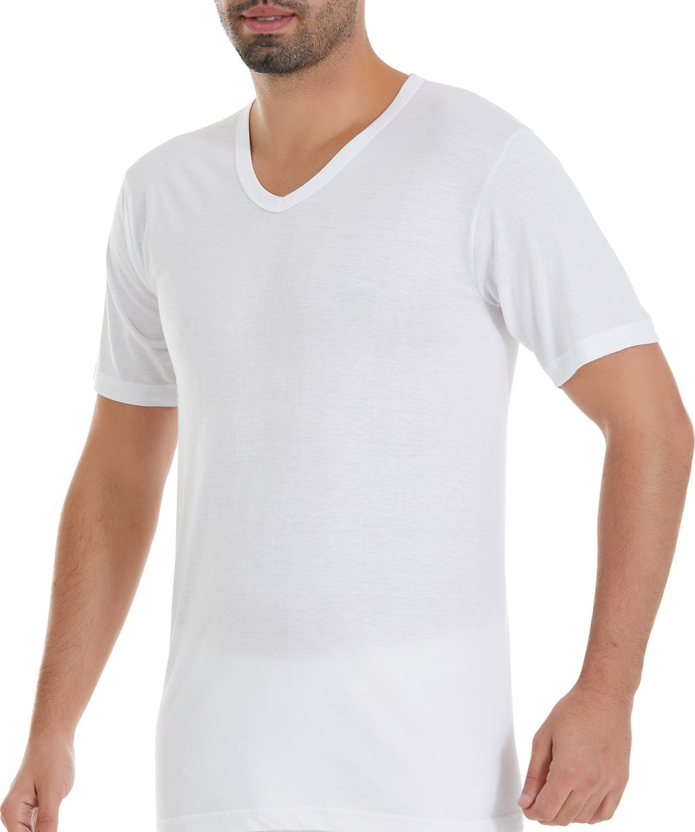 Yıldız Çamaşır Yıldız 3'lü Modal V Yaka Erkek Fanila T-Shirt Q126 görsel 2