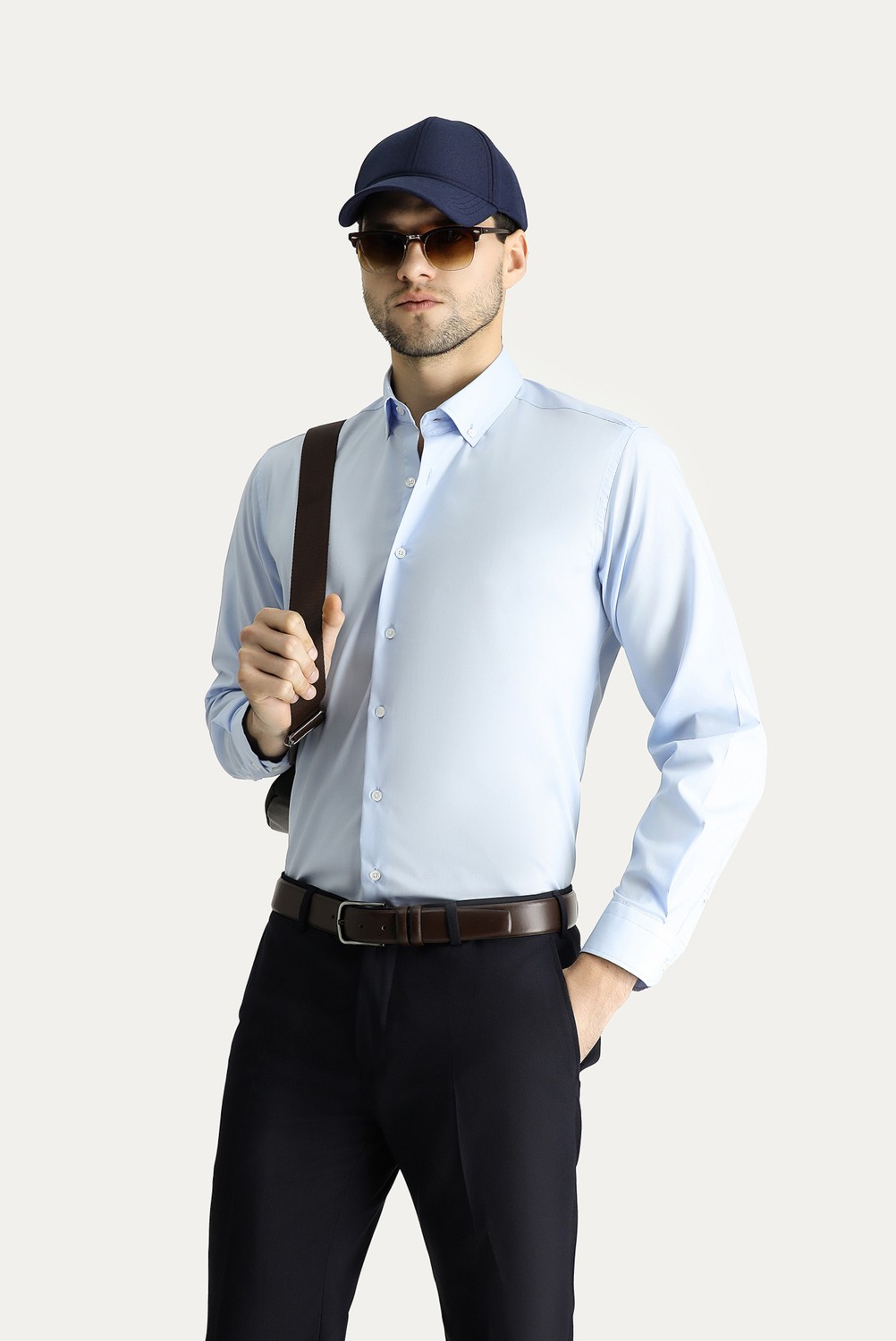 Kiğılı Uzun Kol Regular Fit Non Iron Ütü Gerektirmeyen Pamuklu Gömlek