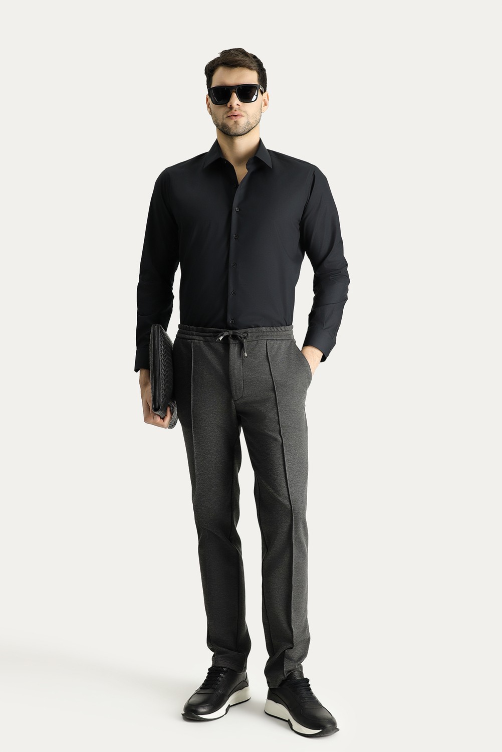 Kiğılı Uzun Kol Slim Fit Dar Kesim Non Iron Ütü Gerektirmeyen Pamuklu Gömlek görsel 2