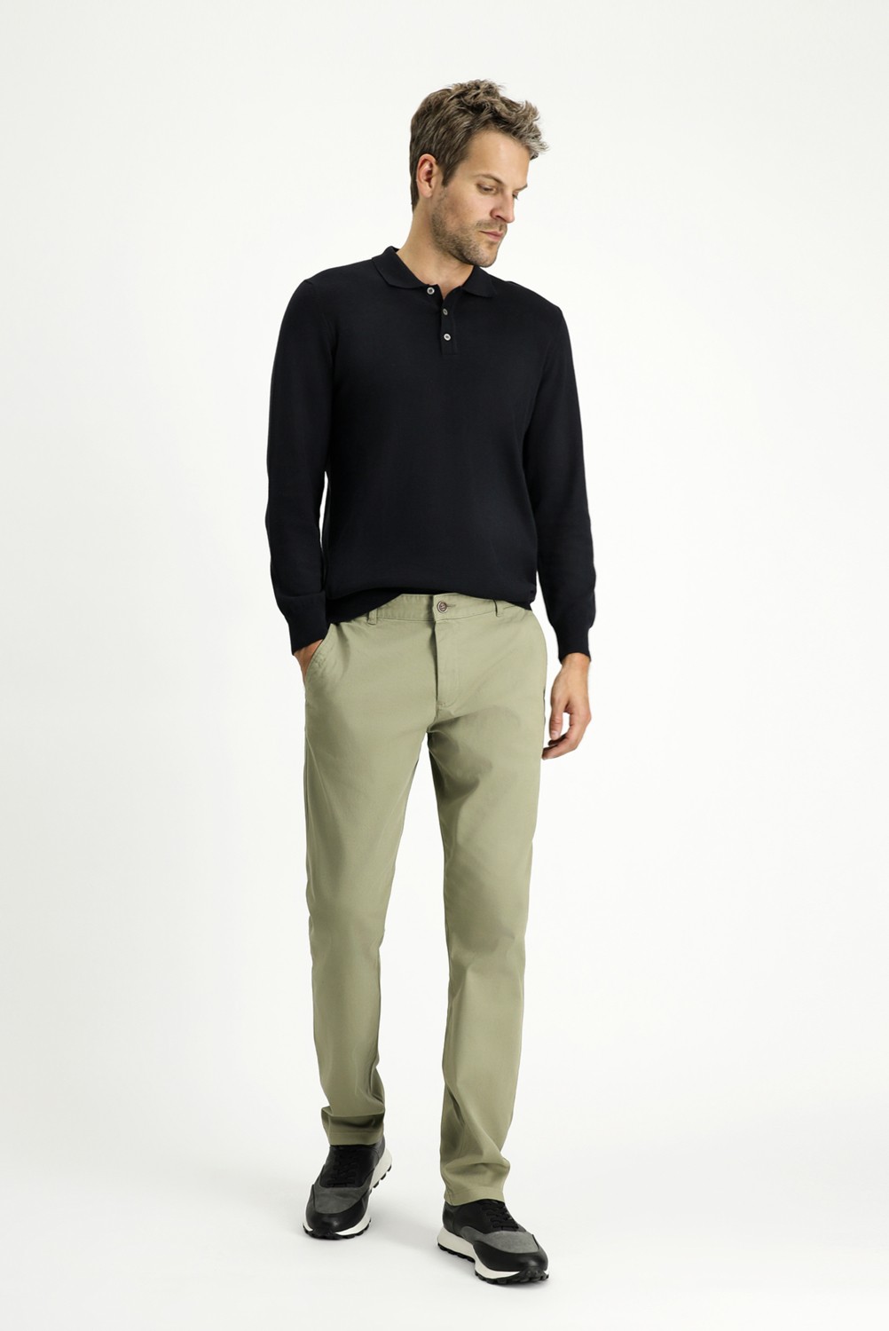 Kiğılı Regular Fit Standart Kesim Desenli Likralı Kanvas / Chino Pantolon
