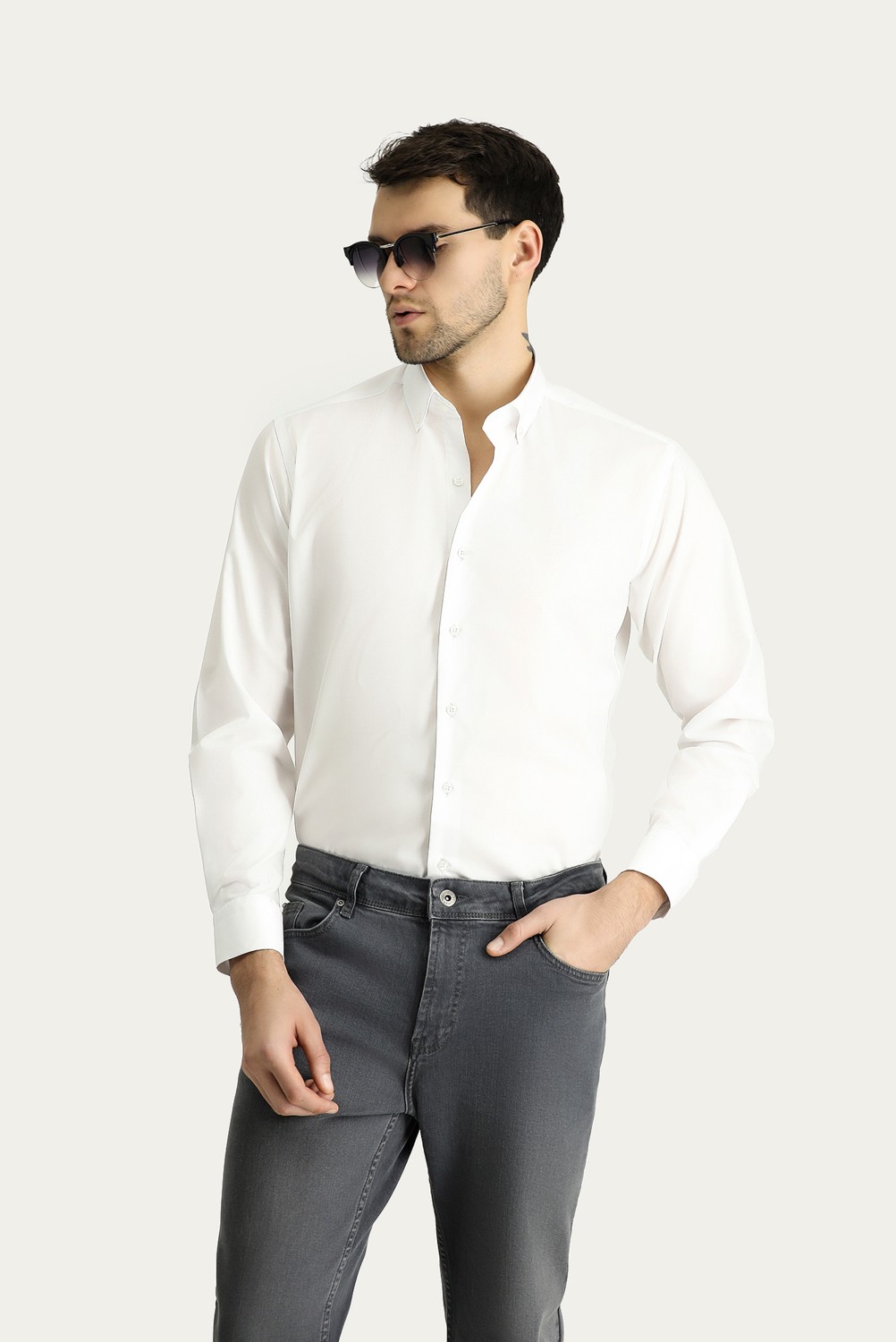 Kiğılı Uzun Kol Regular Fit Non Iron Ütü Gerektirmeyen Pamuklu Gömlek