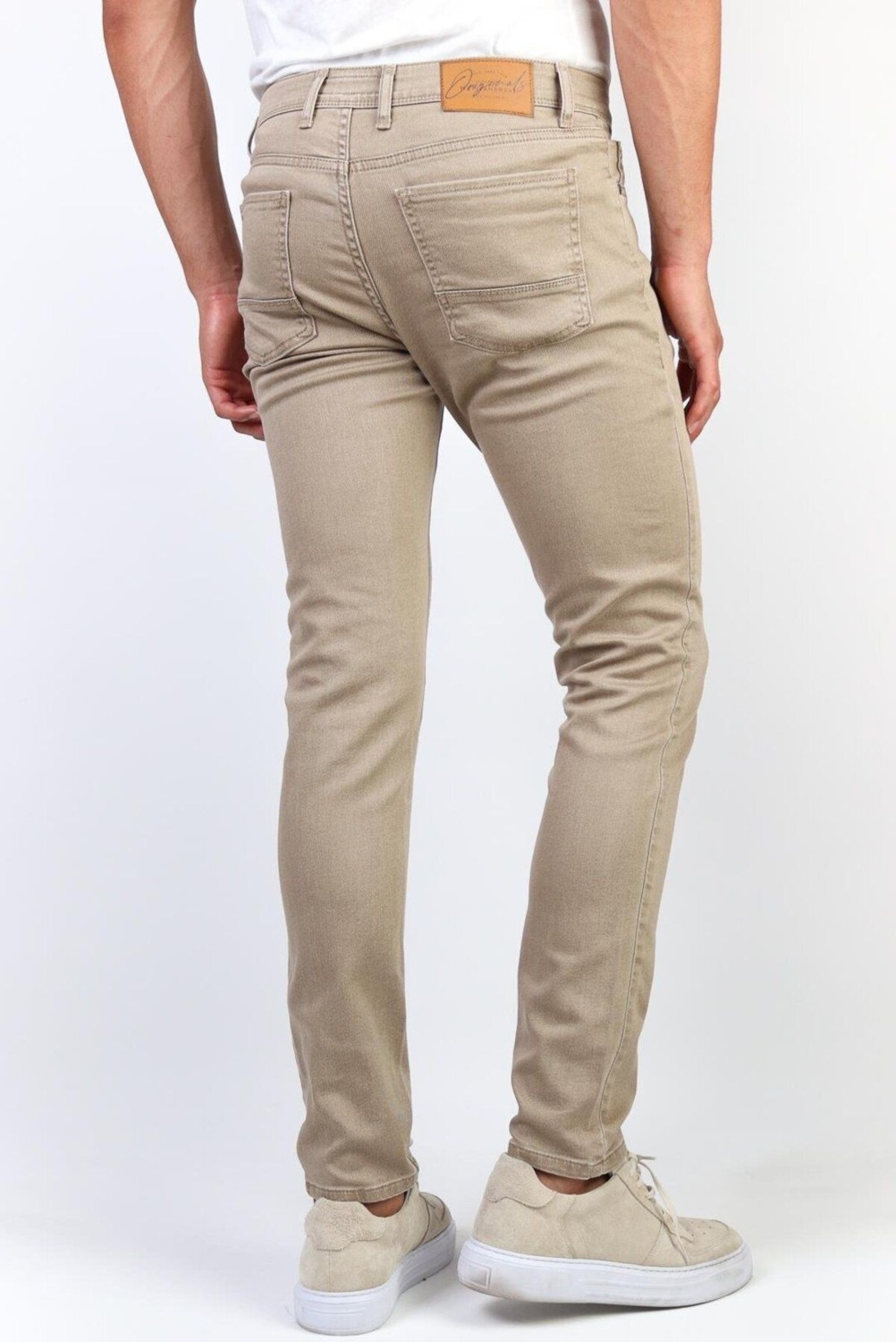 Hlt Jeans Erkek Bej Slim Fit Esnek Likralı Jean Kot Pantolon Hlthe001966 görsel 3