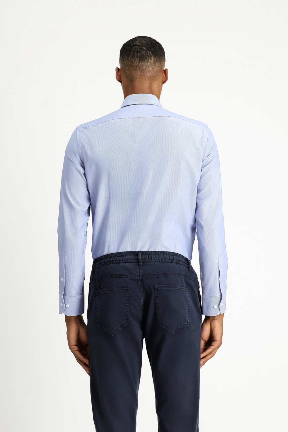 Kiğılı Uzun Kol Slim Fit Klasik Yaka Pamuklu Kolay Ütülenebilir Desenli Gömlek görsel 4